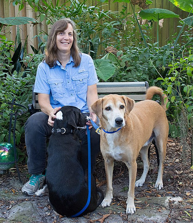 Portrait with dogs