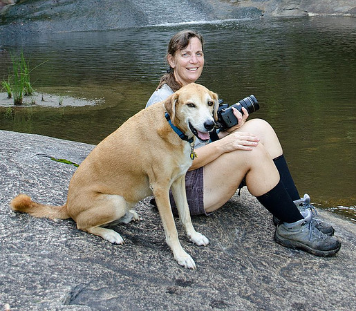 Casual portrait with dog