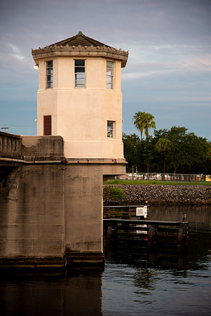 bridge tower on riverwalk